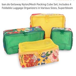 ban.do Colorful Floral Packing Cube Set of 6️⃣ pieces!
